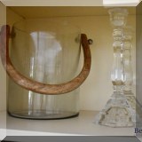 K03. Ice bucket and candlesticks. 